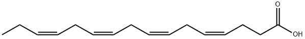 顺-4,顺-7,顺-10,顺-13-十六碳四烯酸, 29259-52-7, 结构式