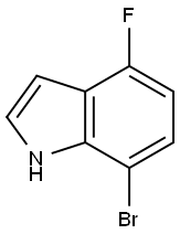 7-bromo-4-fluoroindole Structure