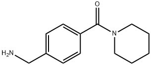 1-[4-(PIPERIDIN-1-YLCARBONYL)PHENYL]METHANAMINE Struktur