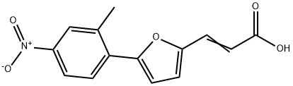 3-[5-(2-METHYL-4-NITRO-PHENYL)-FURAN-2-YL]-ACRYLIC ACID 化学構造式