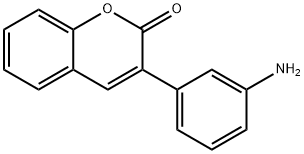 3-(m-アミノフェニル)クマリン 化学構造式