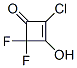 2-Cyclobuten-1-one,  2-chloro-4,4-difluoro-3-hydroxy- Struktur