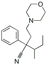 3-メチル-2-(2-モルホリノエチル)-2-フェニルバレロニトリル 化学構造式