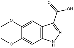 5,6-DIMETHOXY-1H-INDAZOLE-3-CARBOXYLIC ACID Structure