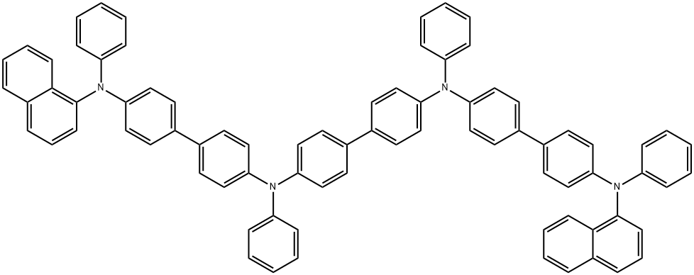 N,N'-Diphenyl-N,N'-bis(4'-(N,N-bis(naphth-1-yl)-amino)-biphenyl-4-yl)-benzidine Struktur