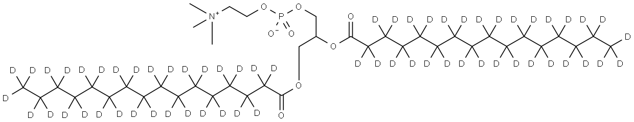 1,2-DI[PERDEUTERO]HEXADECANOYL-SN-GLYCERO-3-PHOSPHOCHOLINE Struktur