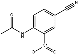 4′-シアノ-2′-ニトロアセトアニリド 化学構造式