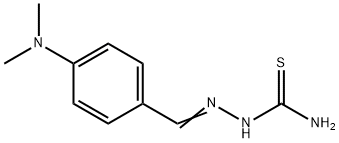 4-(ジメチルアミノ)ベンズアルデヒドチオセミカルバゾン 化学構造式
