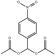 1-(ビスアセトキシメチル)-4-ニトロベンゼン 化学構造式