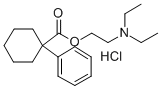 1-Phenylcyclohexanecarboxylic acid 2-(diethylamino)ethyl ester hydroch loride Structure