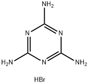 1,3,5-TRIAZINE-2,4,6-TRIAMINEHYDROBROMIDE Struktur