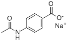p-Acetylaminobenzoic acid sodium salt Structure