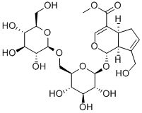 京尼平-1-Β-D-龙胆双糖苷, 29307-60-6, 结构式