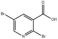 2,5-ジブロモニコチン酸 化学構造式