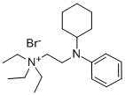 (2-(N-Cyclohexylanilino)ethyl)triethylammonium bromide 化学構造式
