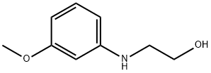 2-[(3-メトキシフェニル)アミノ]エタノール 化学構造式