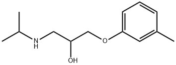 1-(イソプロピルアミノ)-3-(m-トリルオキシ)-2-プロパノール 化学構造式