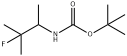 Carbamic acid, (2-fluoro-1,2-dimethylpropyl)-, 1,1-dimethylethyl ester (9CI) Struktur