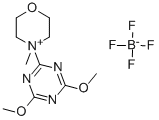4-(4,6-Dimethoxy-1,3,5-triazin-2-yl)-4-morpholinium tetrafluoroborate Struktur