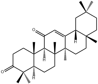 オレアナ-12-エン-3,11-ジオン 化学構造式