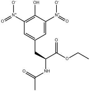 N-アセチル-3,5-ジニトロ-L-チロシンエチル 化学構造式