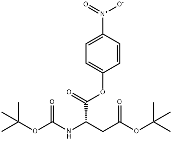 N-BOC-L-天冬氨酸 4-叔-丁基 1-(4-硝基苯基) 酯, 29365-05-7, 结构式