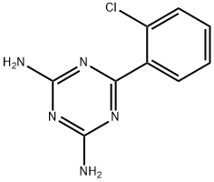 6-(2-chlorophenyl)-1,3,5-triazine-2,4-diamine Struktur