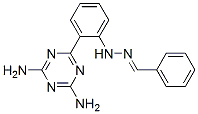 Benzaldehyde [2-(4,6-diamino-1,3,5-triazin-2-yl)phenyl]hydrazone Structure
