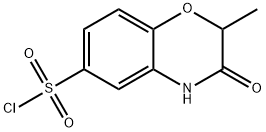 2-METHYL-3-OXO-3,4-DIHYDRO-2H-BENZO[1,4]OXAZINE-6-SULFONYL CHLORIDE Structure