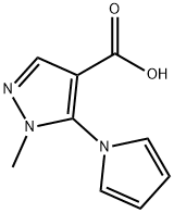 1-METHYL-5-(1H-PYRROL-1-YL)-1H-PYRAZOLE-4-CARBOXYLIC ACID Structure