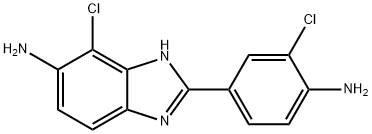 2-(4-氨基-3-氯苯基)-4-氯-1H-苯并[D]咪唑-5-胺,293762-50-2,结构式