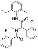 Benzeneacetamide, 2-chloro-N-(2-ethyl-6-methylphenyl)-alpha-[(2-fluorobenzoyl)methylamino]- (9CI),293763-37-8,结构式
