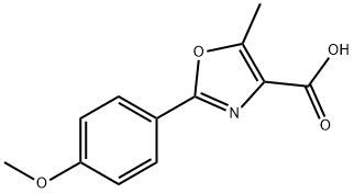 2-(4-METHOXYPHENYL)-5-METHYL-1,3-OXAZOLE-4-CARBOXYLIC ACID Struktur