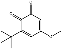 3-tert-ブチル-5-メトキシ-1,2-ベンゾキノン 化学構造式