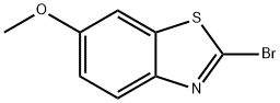 2-ブロモ-6-メトキシベンゾチアゾール 化学構造式