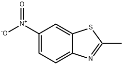 2-甲基-6-硝基苯并噻唑, 2941-63-1, 结构式