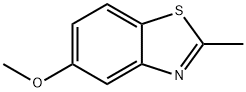 5-メトキシ-2-メチルベンゾチアゾール 化学構造式