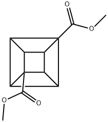 ペンタシクロ[4.2.0.02,5.03,8.04,7]オクタン-1,4-ジカルボン酸ジメチル 化学構造式