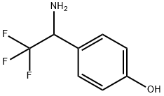 4-(1-AMINO-2,2,2-TRIFLUORO-ETHYL)-PHENOL Struktur
