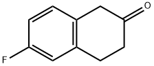 6-氟-3,4-二氢-1H-2-萘酮 结构式