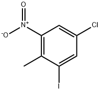 5-クロロ-1-ヨード-2-メチル-3-ニトロベンゼン 化学構造式