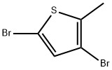 2,4-ジブロモ-5-メチルチオフェン 化学構造式