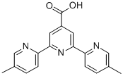 5,5′′-ジメチル-2,2′:6′,2′′-テルピリジン-4′-カルボン酸 化学構造式