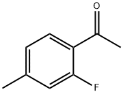 1-(2-フルオロ-4-メチルフェニル)エタノン 化学構造式