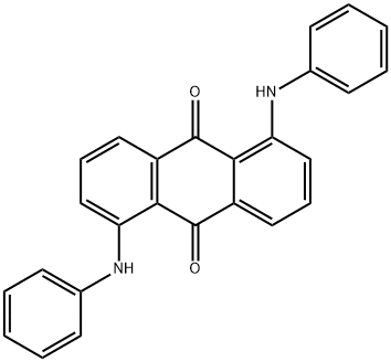 1,5-ビス(フェニルアミノ)-9,10-アントラセンジオン 化学構造式