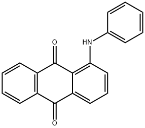 1-フェニルアミノ-9,10-アントラキノン 化学構造式