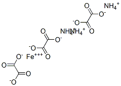 トリス(アンモニオオキシカルボニルぎ酸)鉄(III) 化学構造式