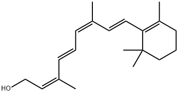 9-cis,13-cis-Retinol, 29444-25-5, 结构式
