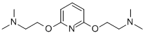 2,2'-(ピリジン-2,6-ジイルビスオキシ)ビス(N,N-ジメチルエタンアミン) 化学構造式