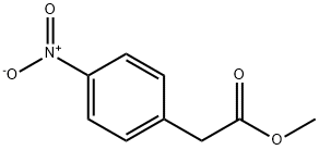 4-ニトロベンゼン酢酸メチル 化学構造式
